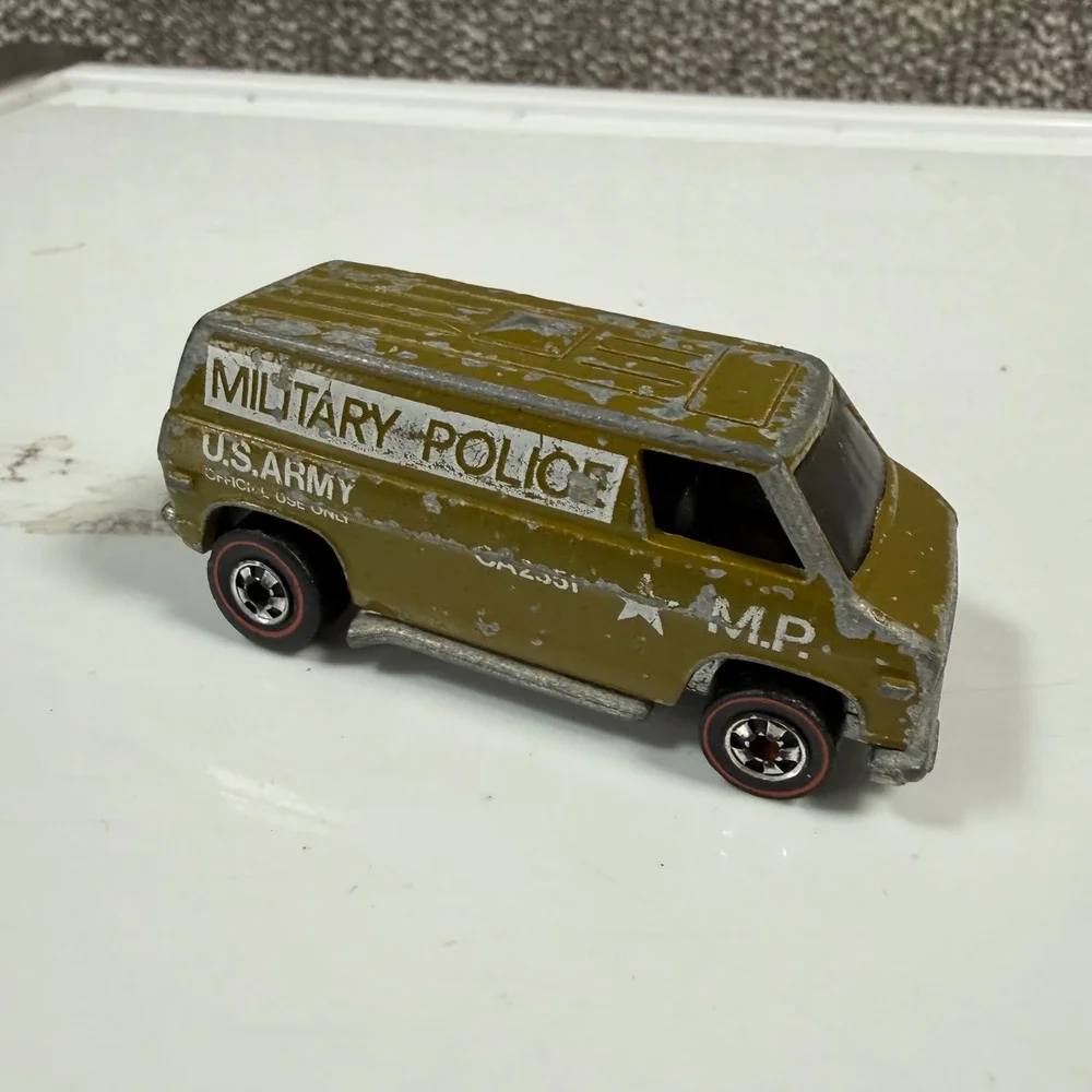 Hot Wheels Super Van Military Police‎ Army 1974 Redline Green Hong Kong Vintage